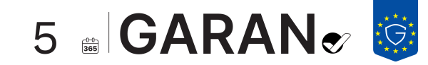 EU-GARAN-Label: 5 Jahre Haltbarkeitsgarantie - vollständiges Label anzeigen